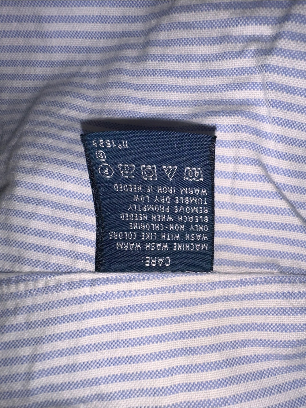 Ralph Lauren Womens Blue White Striped Button Down Shirt Size 2 - Picture 10 of 11